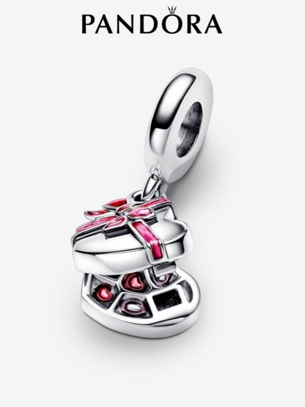 Pandora Openable Heart Chocolate Gift Box Dangle Charm